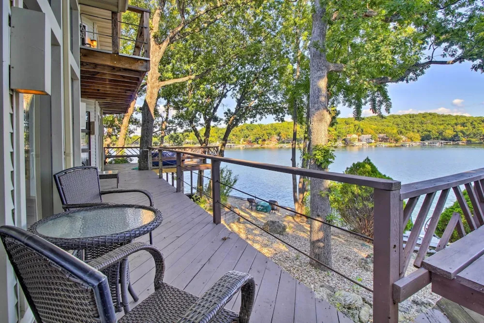 Private Fire Pit & Dock: Lakefront Missouri Home