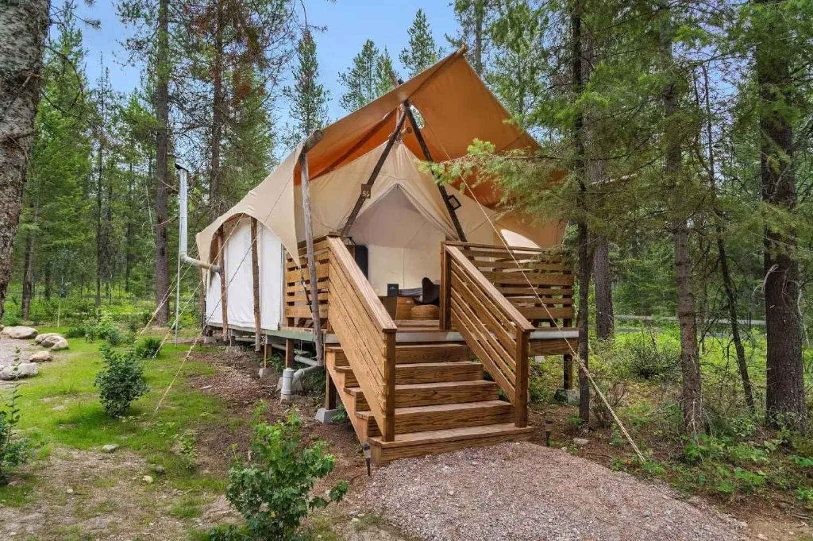 Glacier Under Canvas