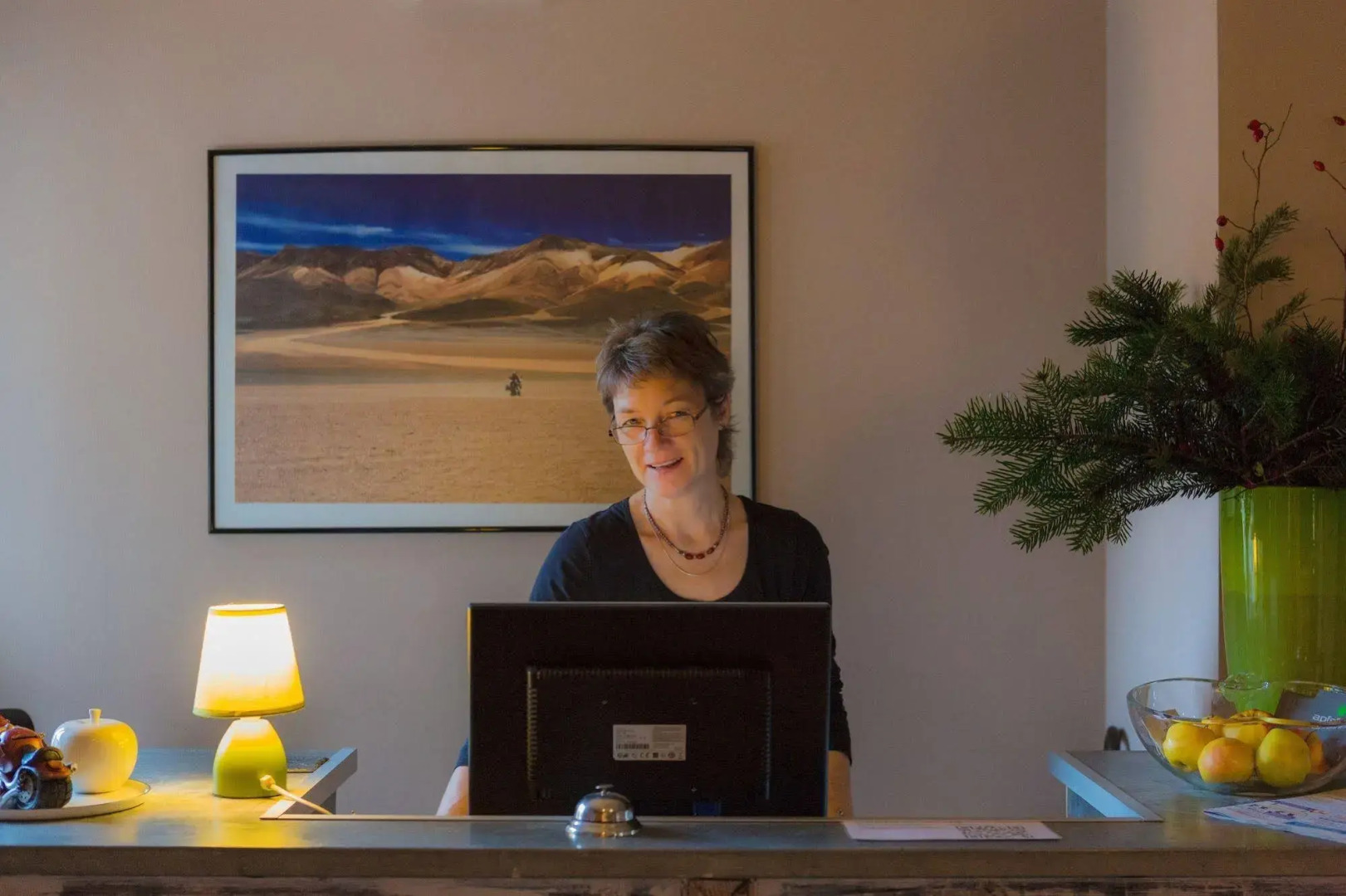 Apfelhotel mit Streusel