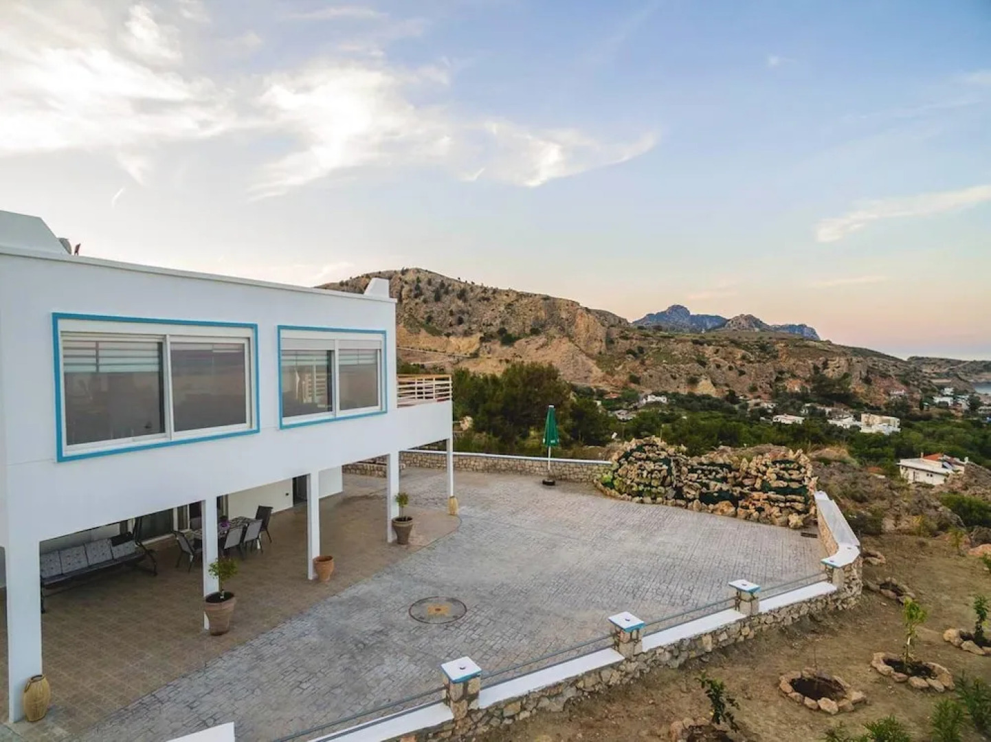 House With 3 Bedrooms in Rhodes, Greece, With Wonderful sea View, Furnished Terrace and Wifi Near the Beach