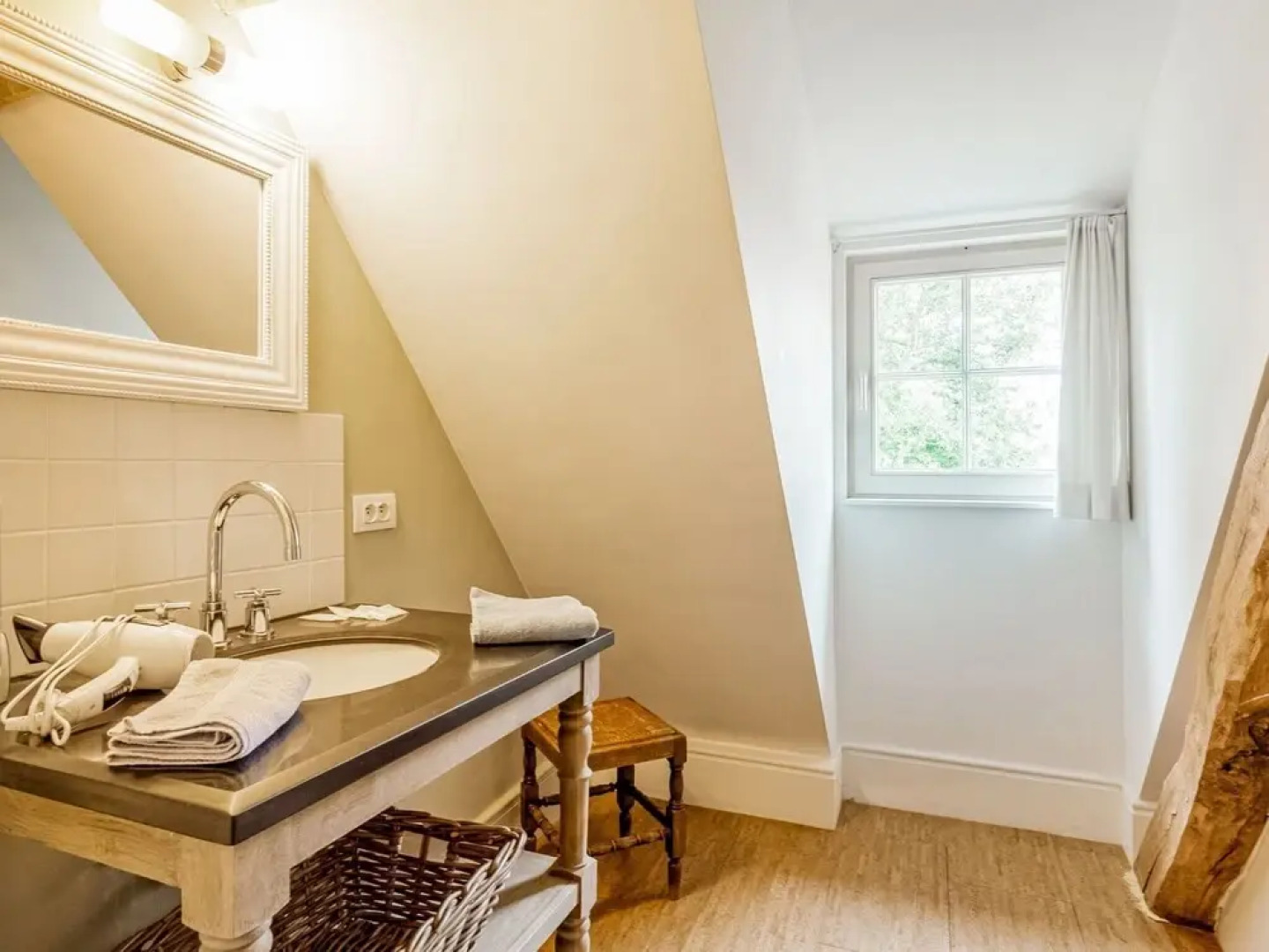 Historic Farmhouse Middle of Polder Landscape