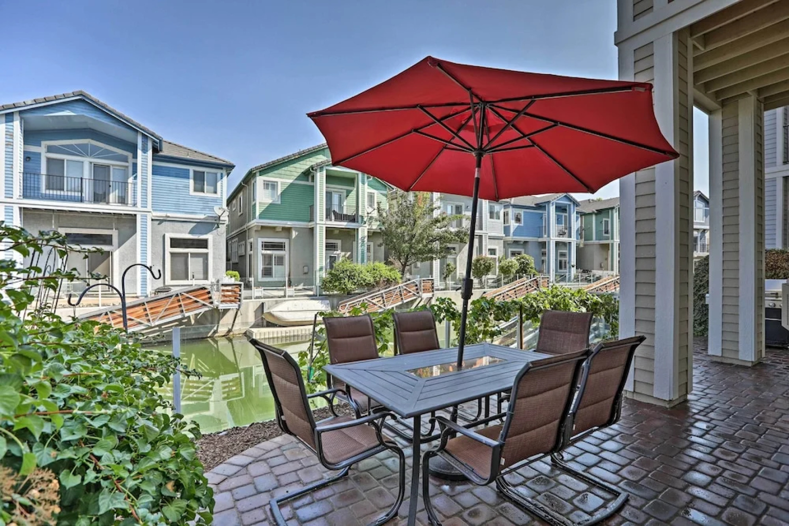 Private Dock & Balcony: Waterfront Sparks Home