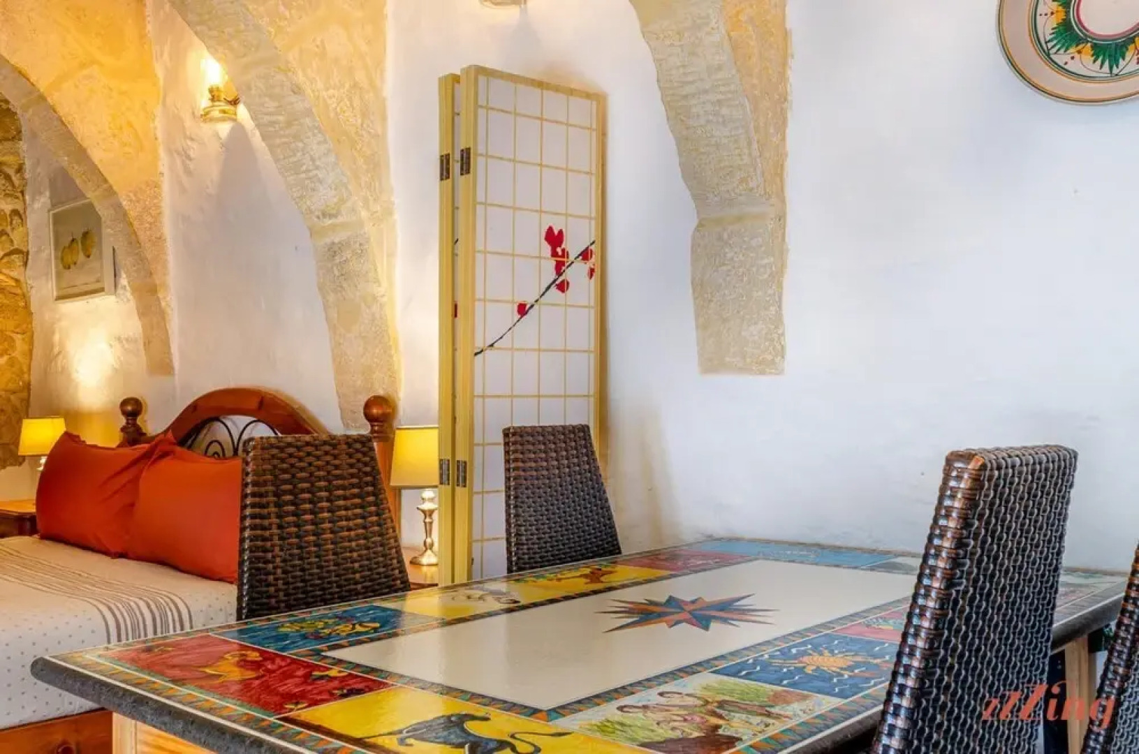 Studio w Courtyard in a Traditional Country Home