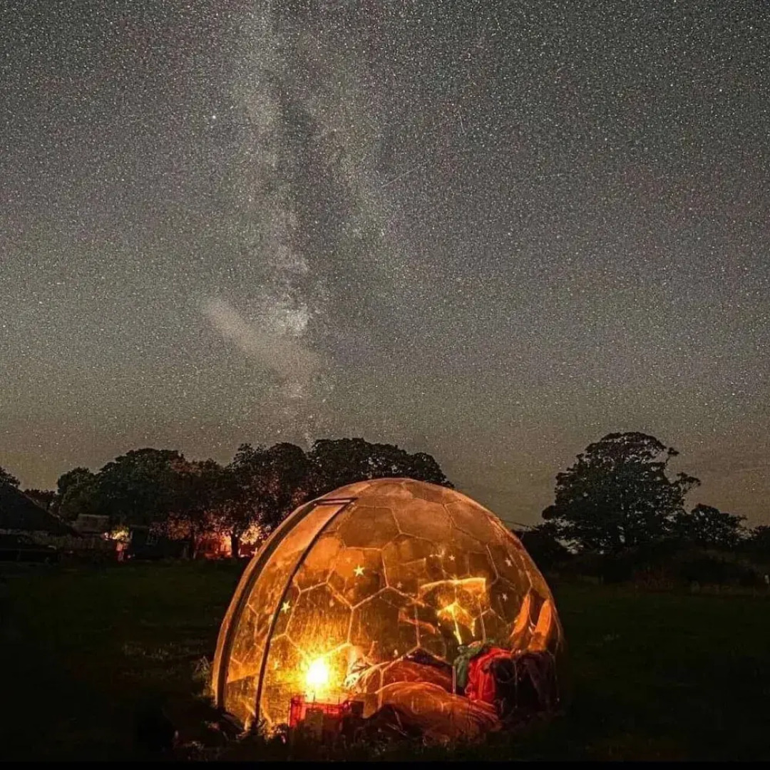Huge Cozy Bell Tent With Tv and Heating