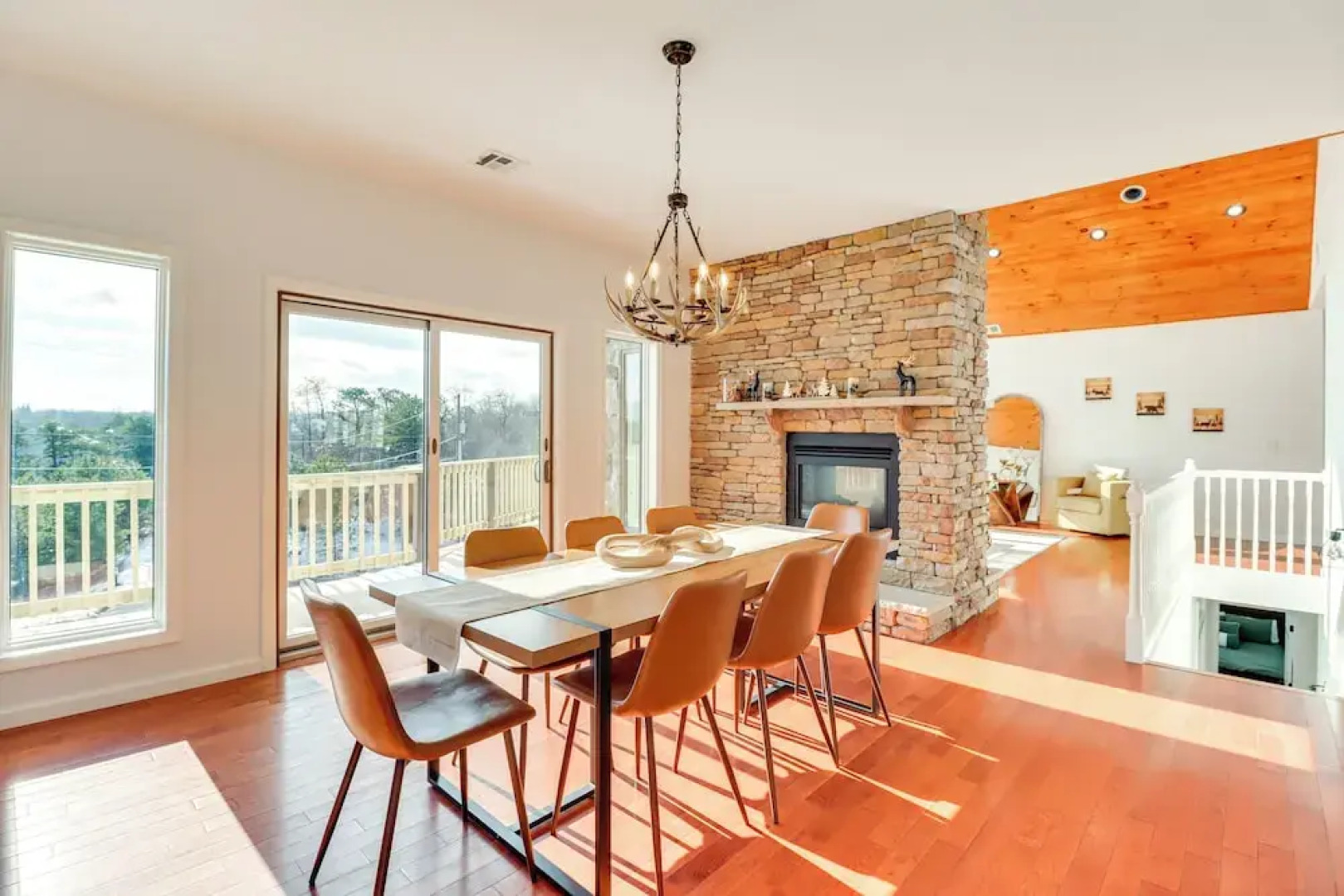 Deck & Lake View: Spacious Long Pond Home!