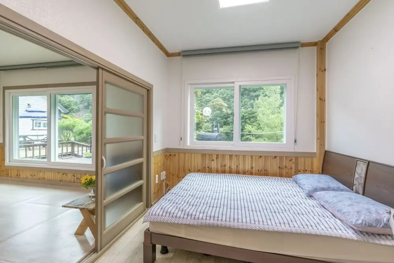 White Pension in Forest