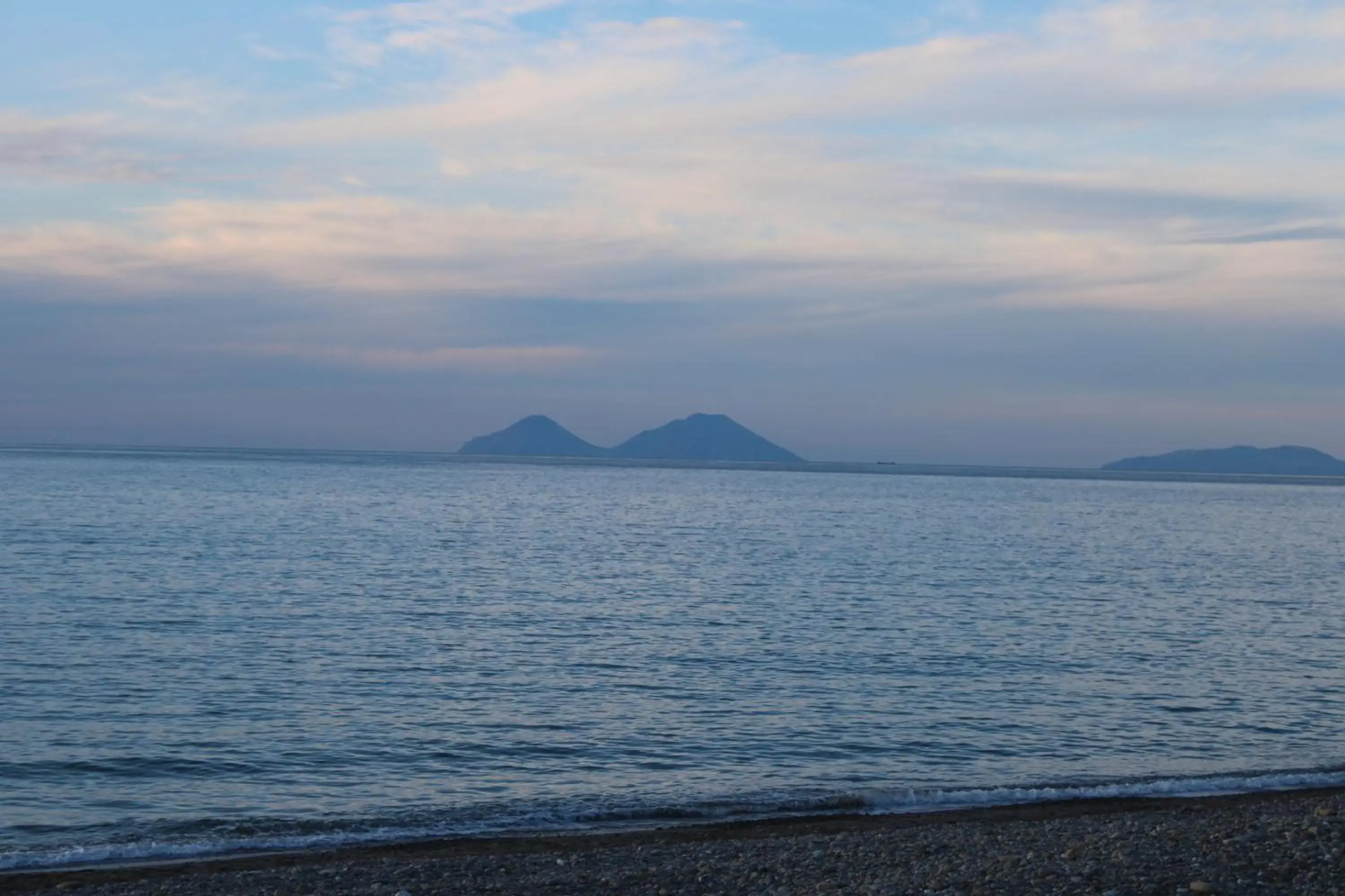 Apartment window on the sea