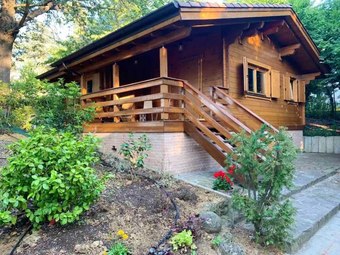 2 bedrooms chalet with private pool sauna and enclosed garden at Castell'Arquato