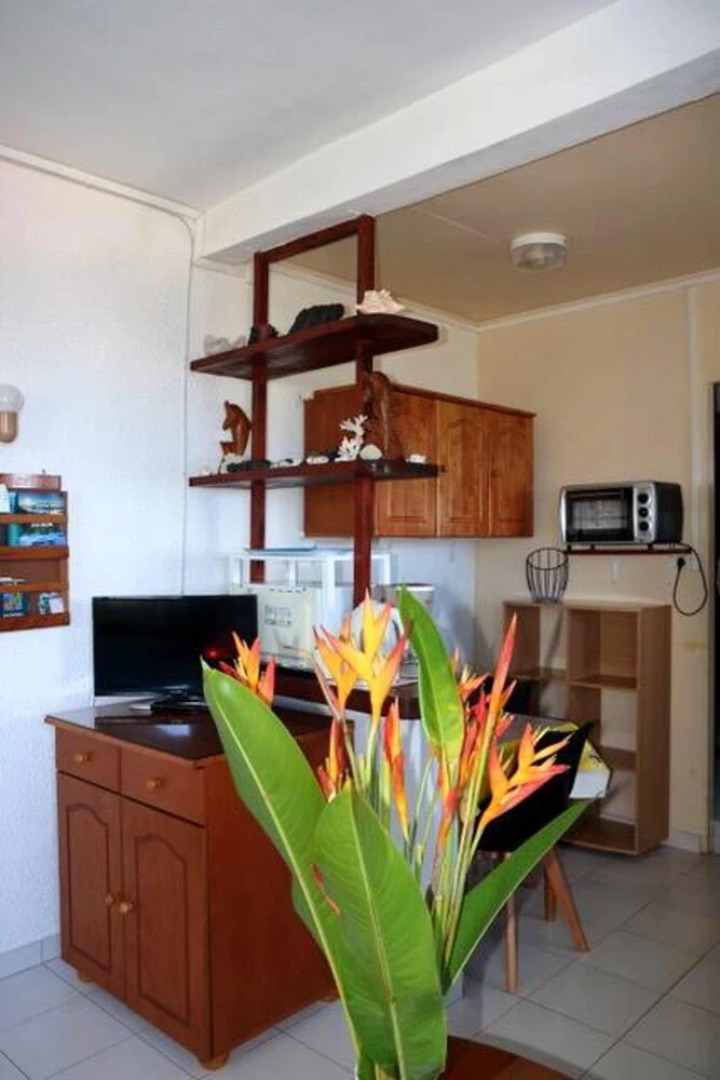 Studio In Petite Ile With Wonderful Sea View Furnished Garden And Wifi 4 Km From The Beach