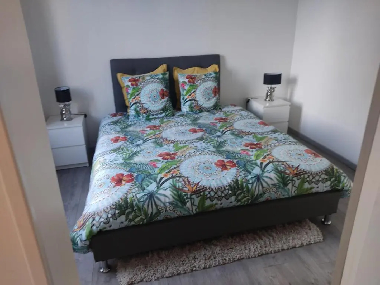 appartement individuelle refais a neuf,ds maison de maître,6 couchages dont un lit kingsize,cuisine avec lave vaisselle,rue privative pour se garer, accessibilité au jardin