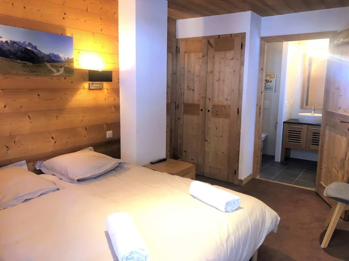 Calme nature ski à Vallorcine Mont Blanc