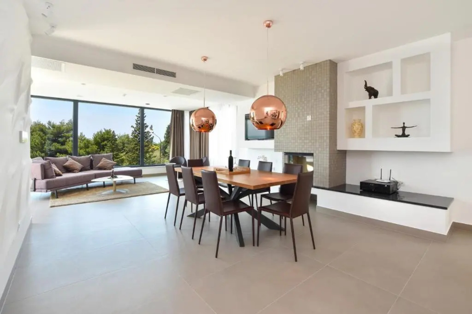 Luxury, seafront Villa Petra with heated pool only 50m from beach