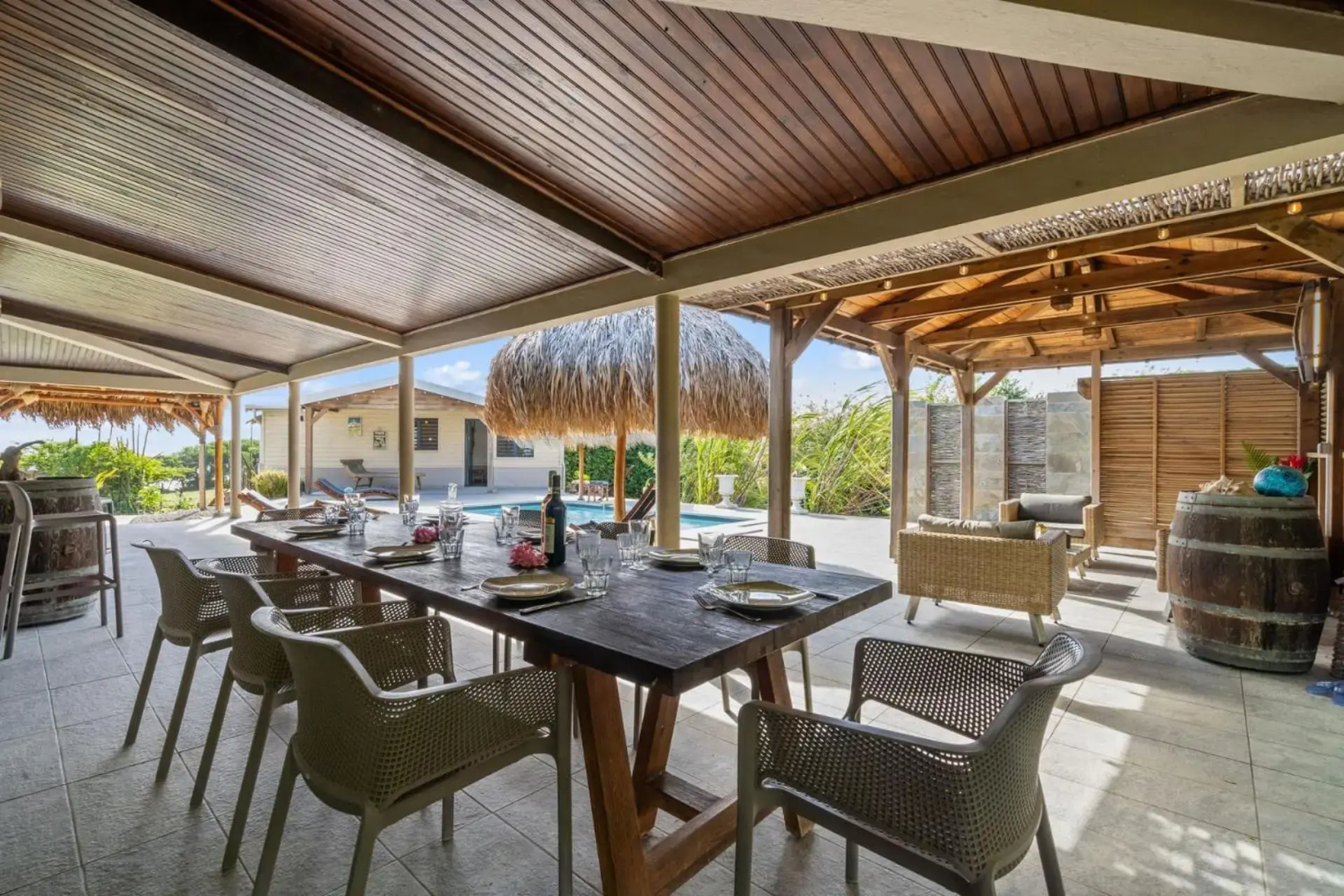 Villa Latitude 14.54 : 4 ch, piscine, vue mer, spot de kitesurf