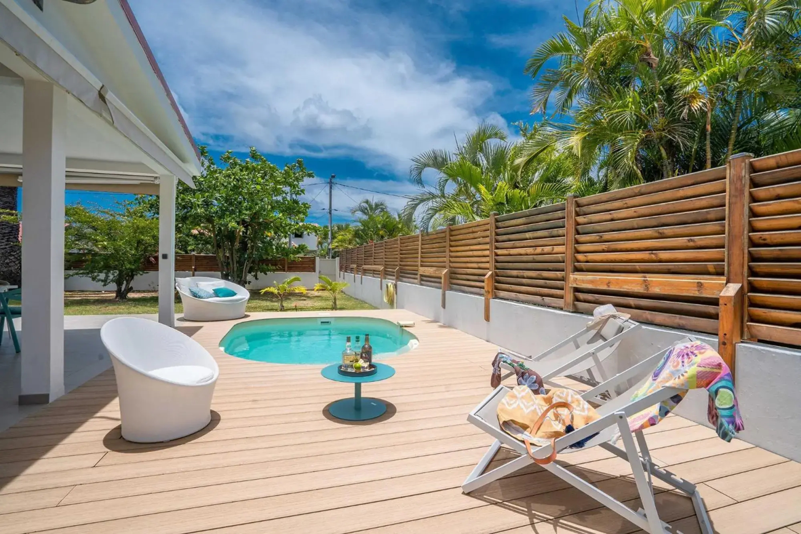 Villa Bel'Amandier : 3ch, bac à punch à 2min à pied de la plage