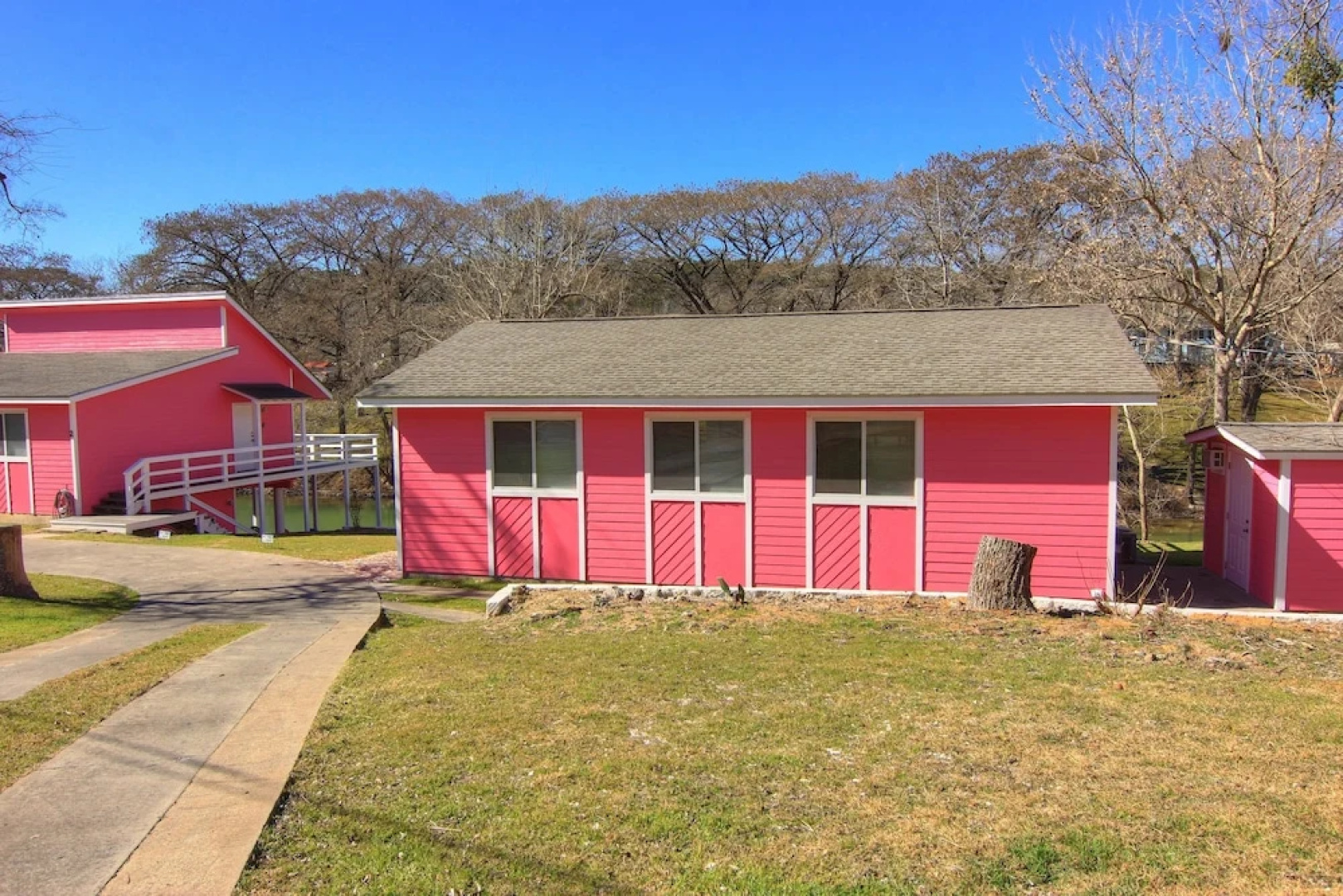 Three Pink Housez 3