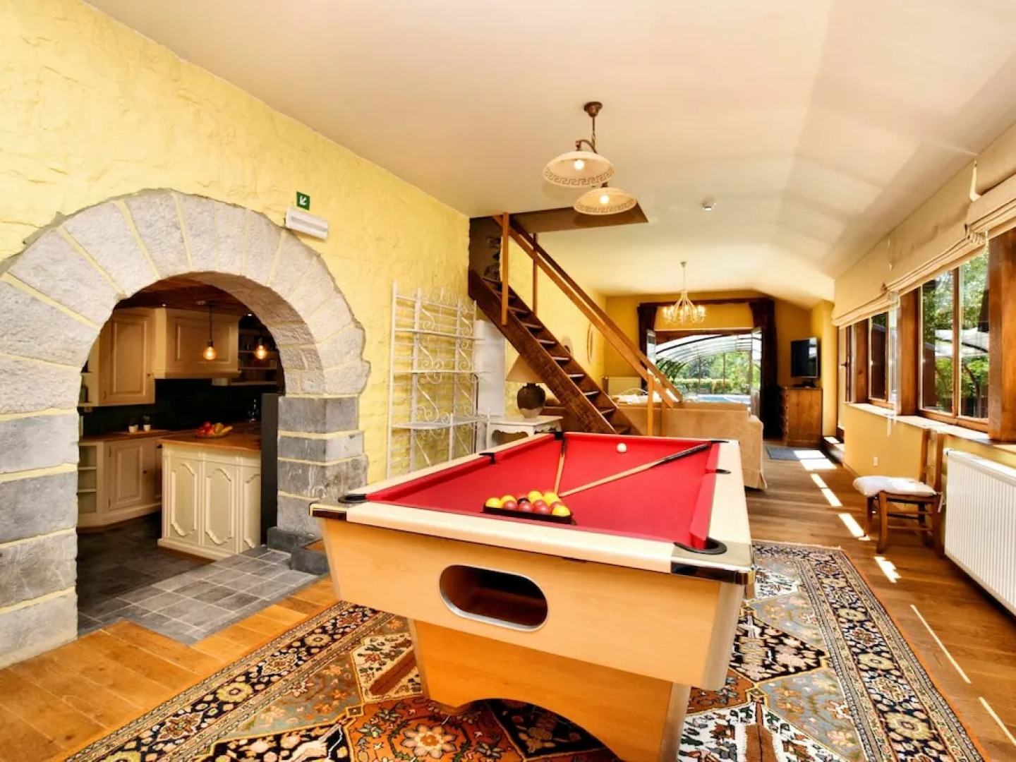 Magnificent Holiday Home in Baronville With Heated Pool & Billiards