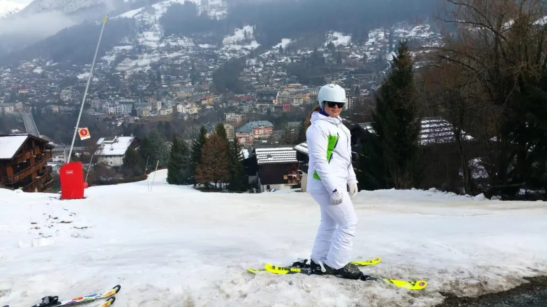 Appartement d'une chambre a Saint Gervais les Bains a 100 m des pistes avec vue sur la ville piscine partagee et balcon