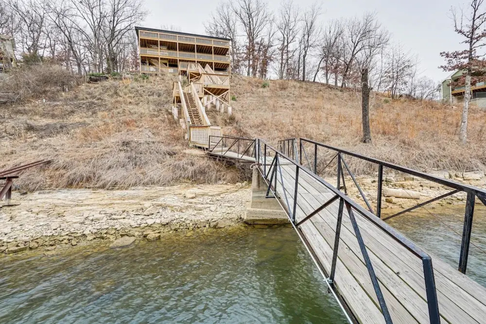 Boat Dock: Waterfront Lake of the Ozarks Home