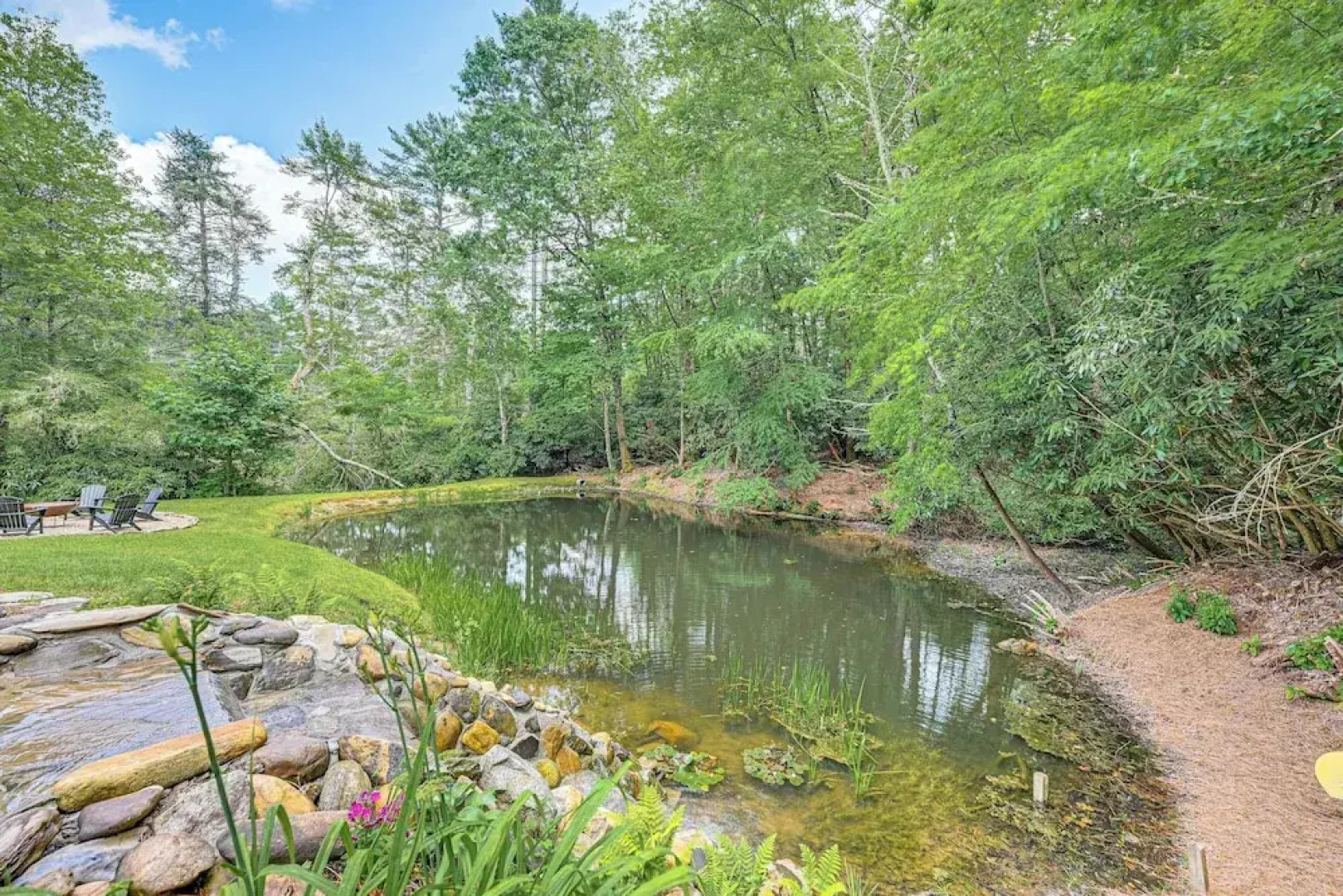 Enchanting Highlands Cottage w/ Pond & Waterfall
