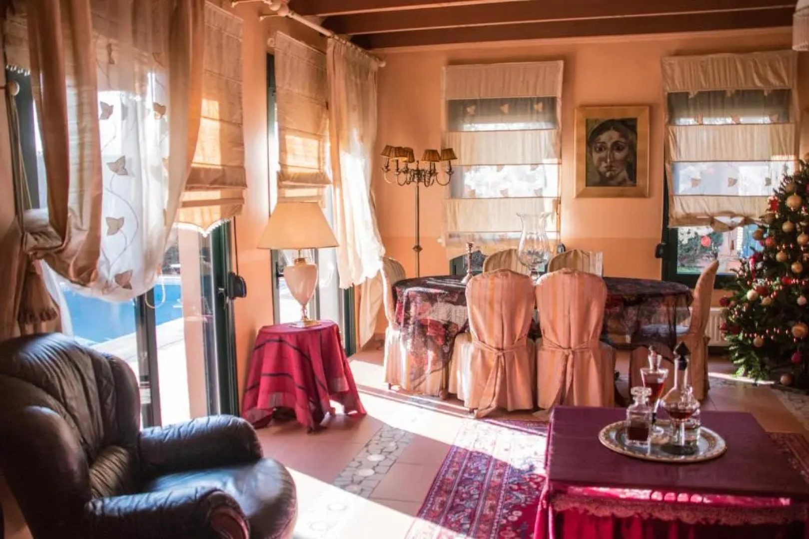 4-seasons pool villa near Meteora