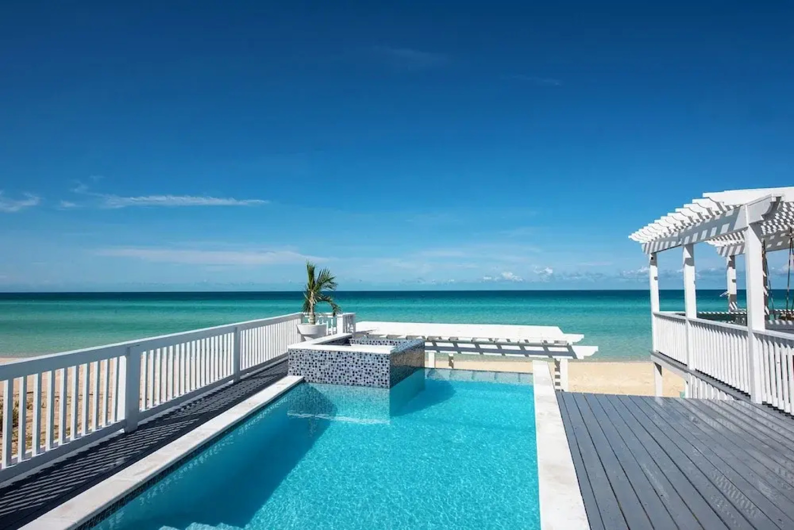 Secluded Luxury: New Beachfront Home With Pool