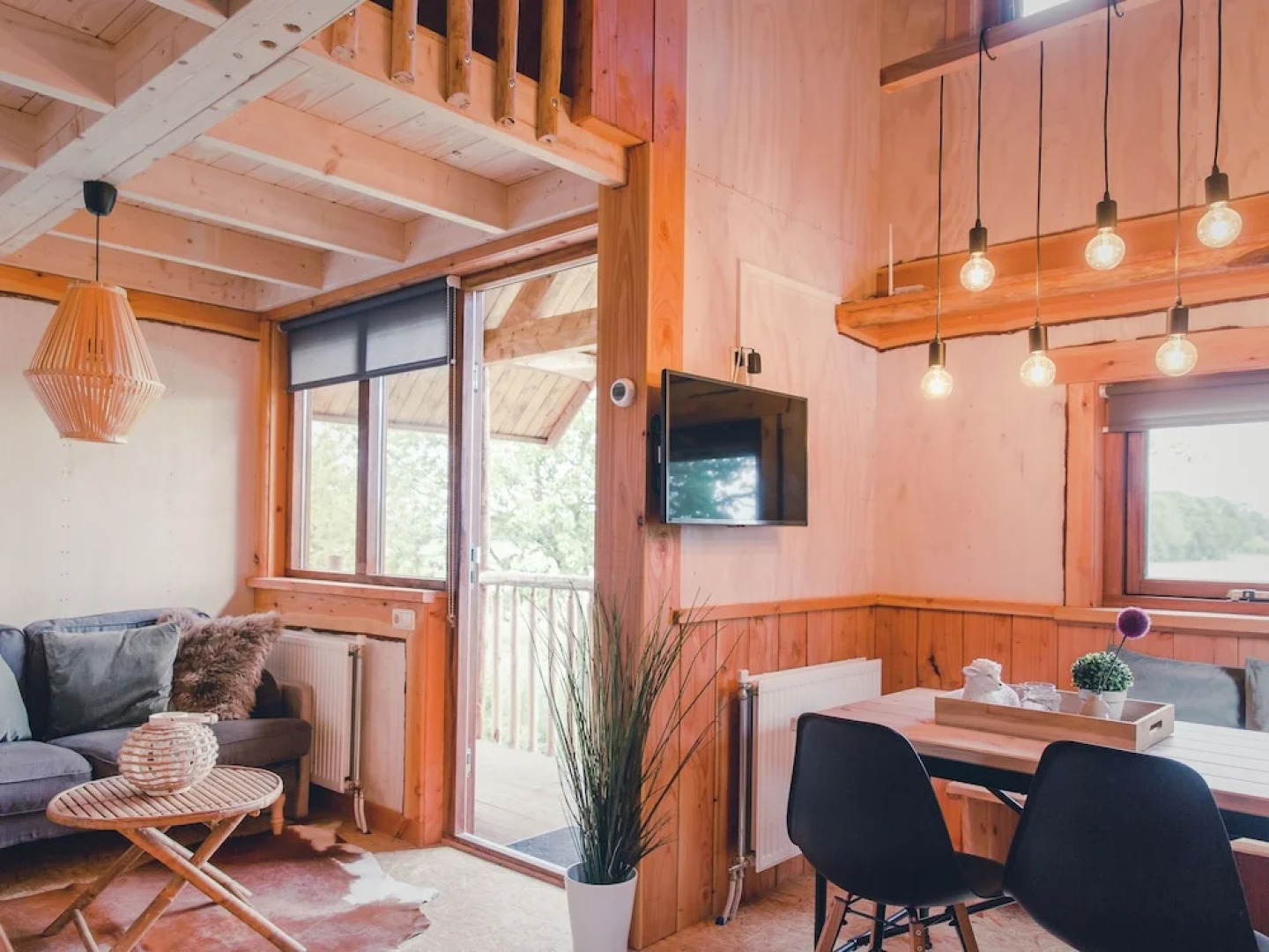 Beautiful Wooden Tree House With Terrace