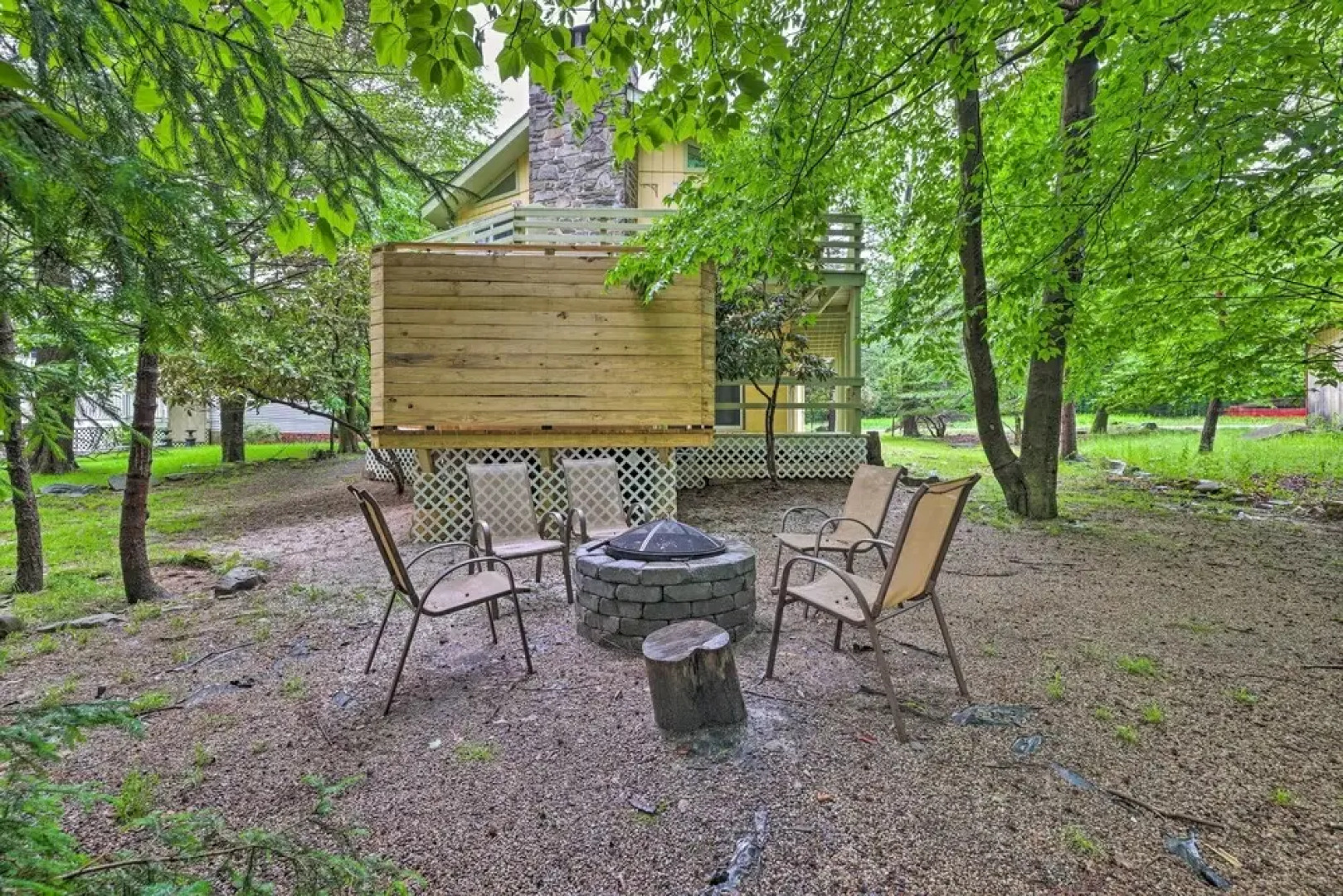 Tobyhanna Home: Private Deck, Hot Tub & Game Room!