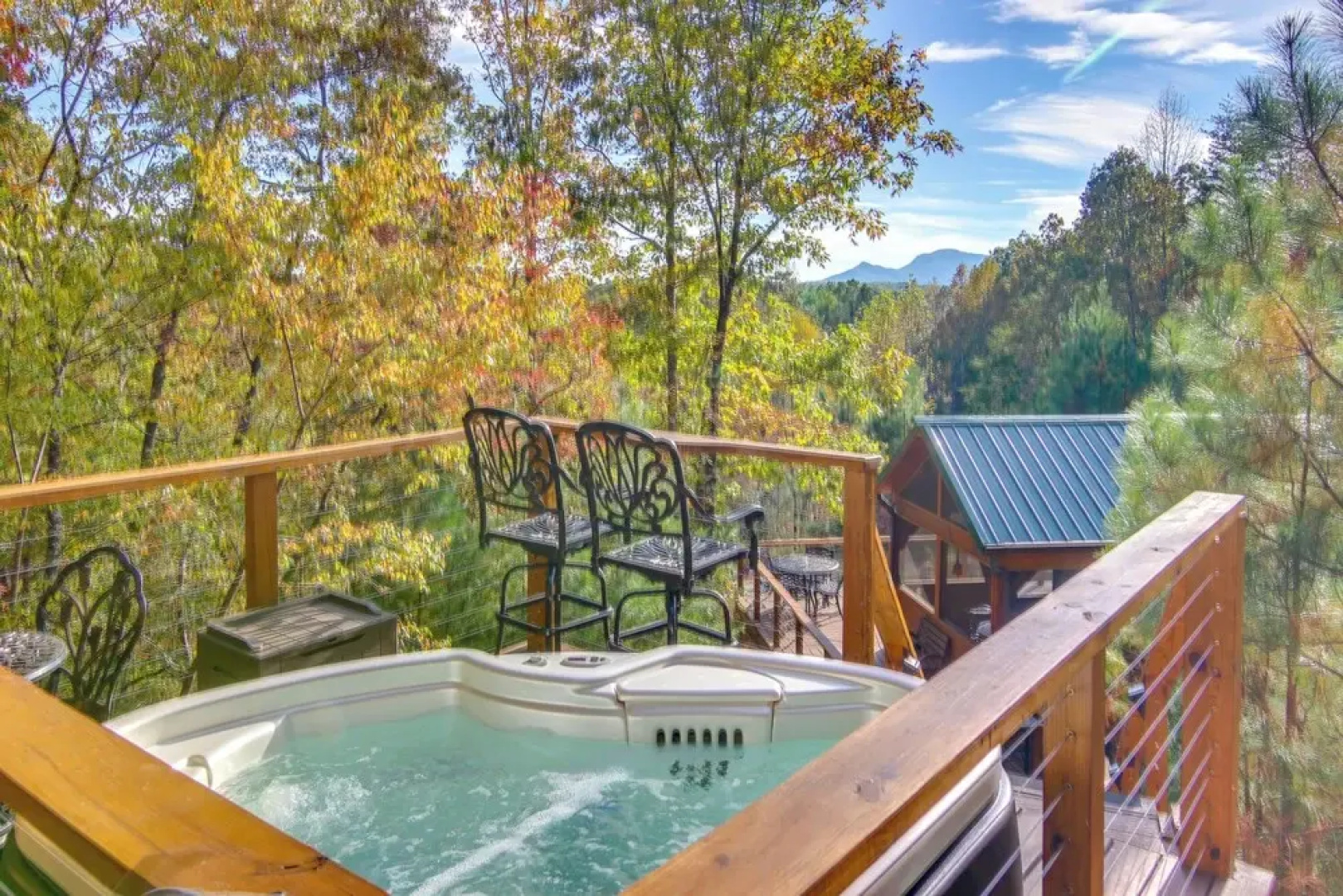 7 Mi to Lake Lure: Mill Spring Cabin w/ Hot Tub