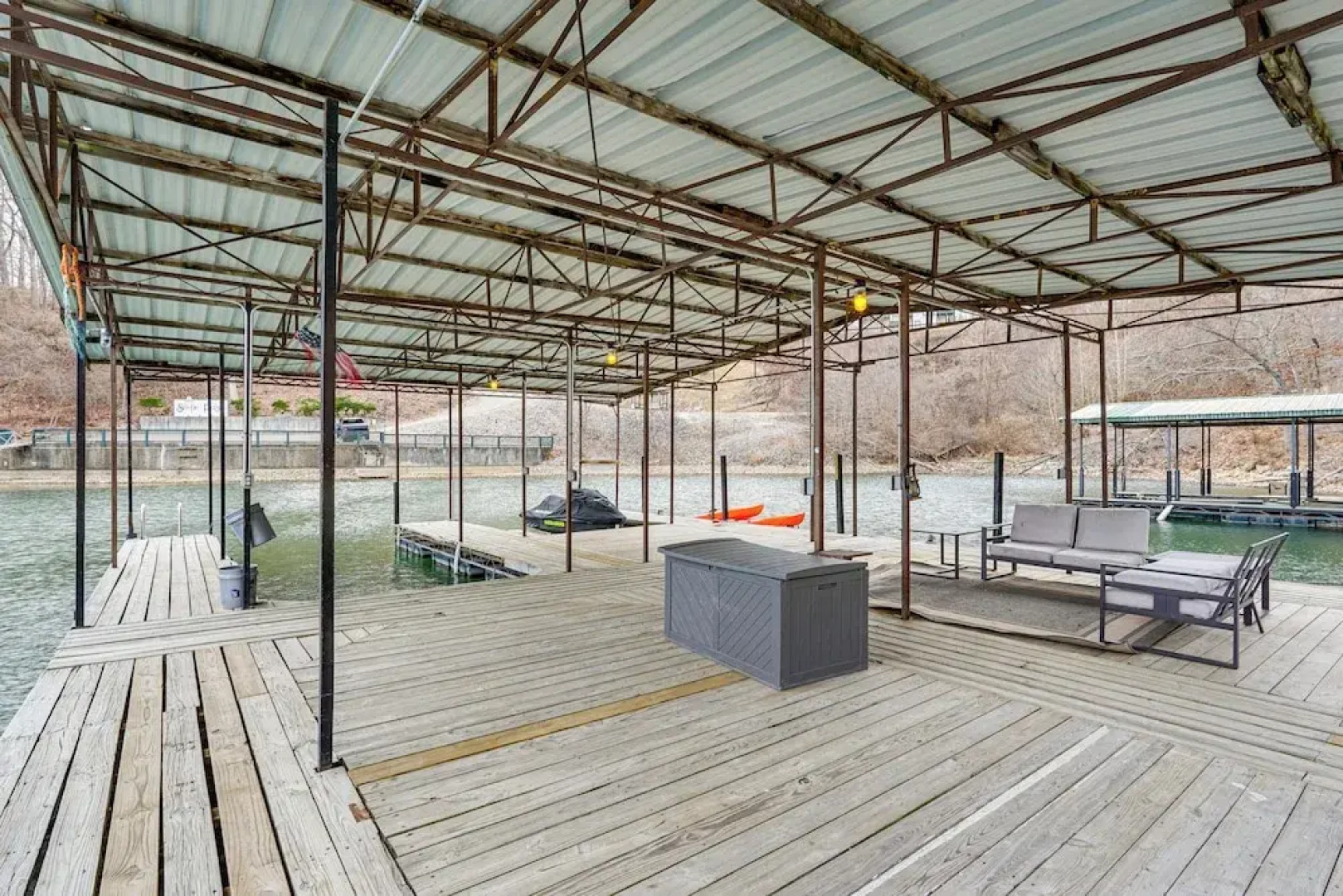 Boat Dock: Waterfront Lake of the Ozarks Home