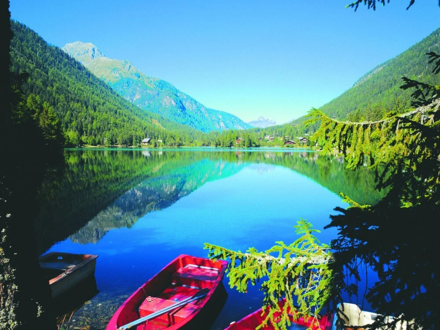 Saas Almagell - With Three and Four Thousand Metre Peaks in the Background