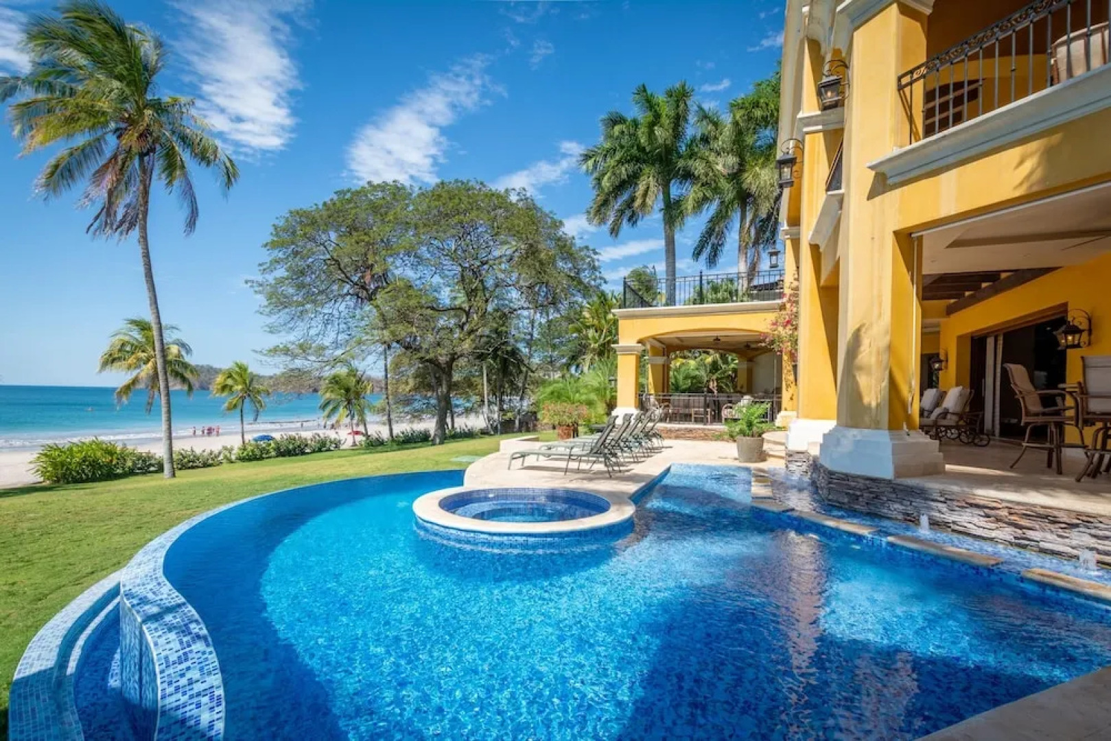 Spectacular Mediterranean-Style Mansion with Beachfront Views in Playa Flamingo