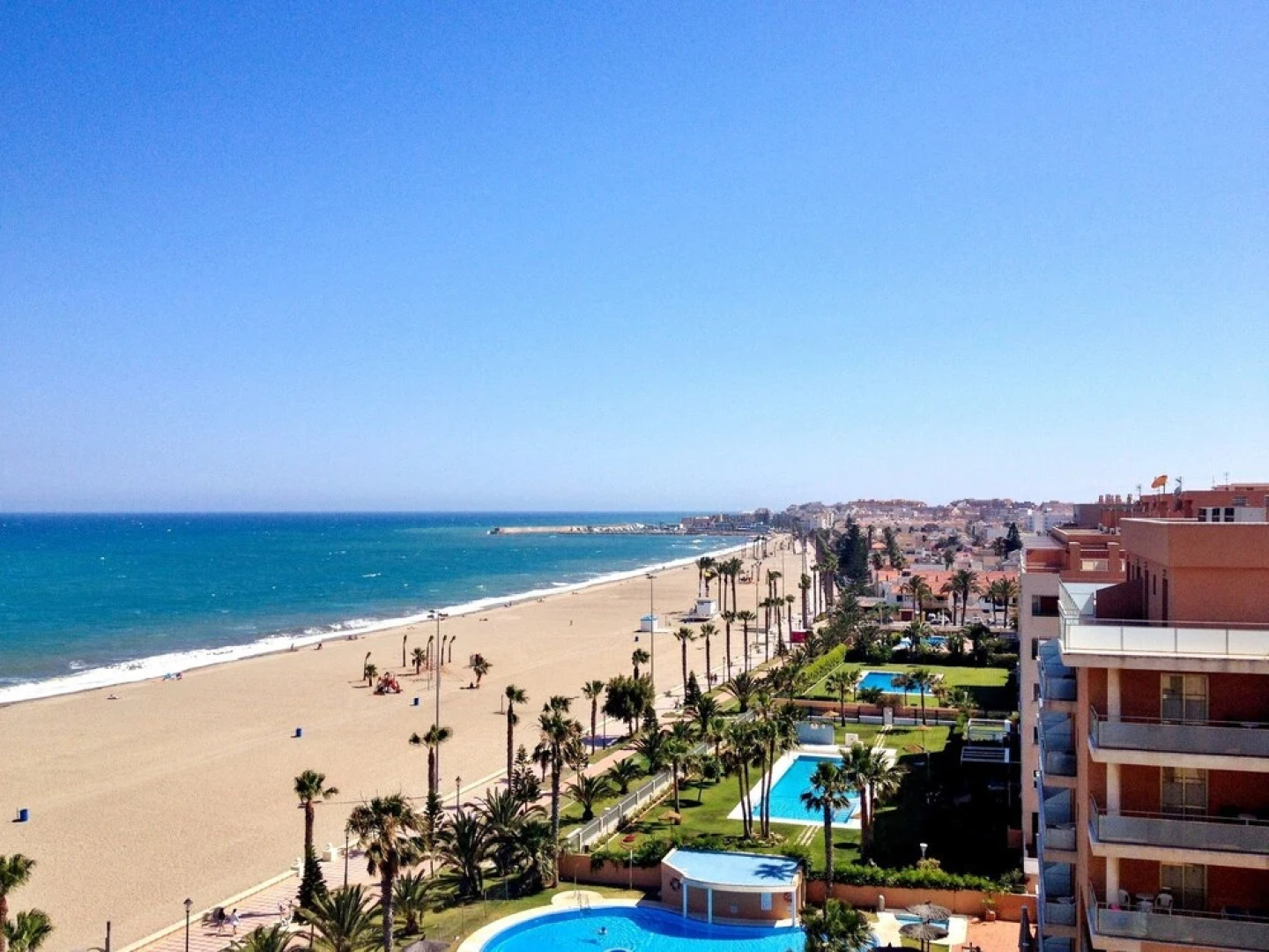 Apartment With 2 Bedrooms in Roquetas de Mar, With Wonderful sea View,