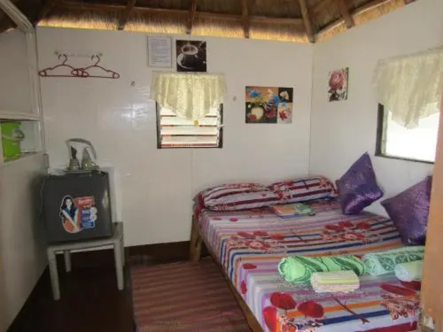 Bamboo village on the beach