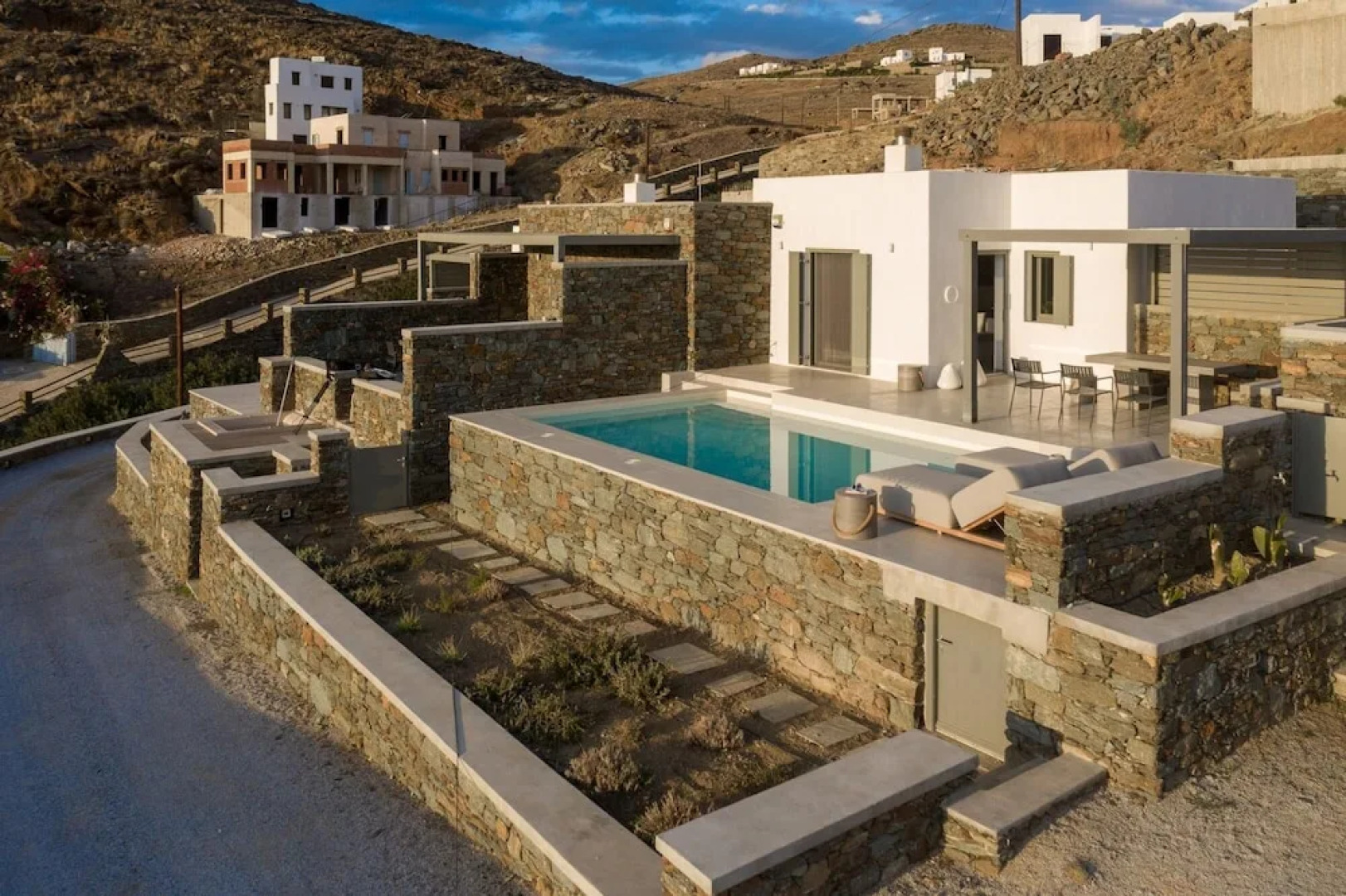 Phos Villas Tinos - Eos Villa Hot Tub Sea View
