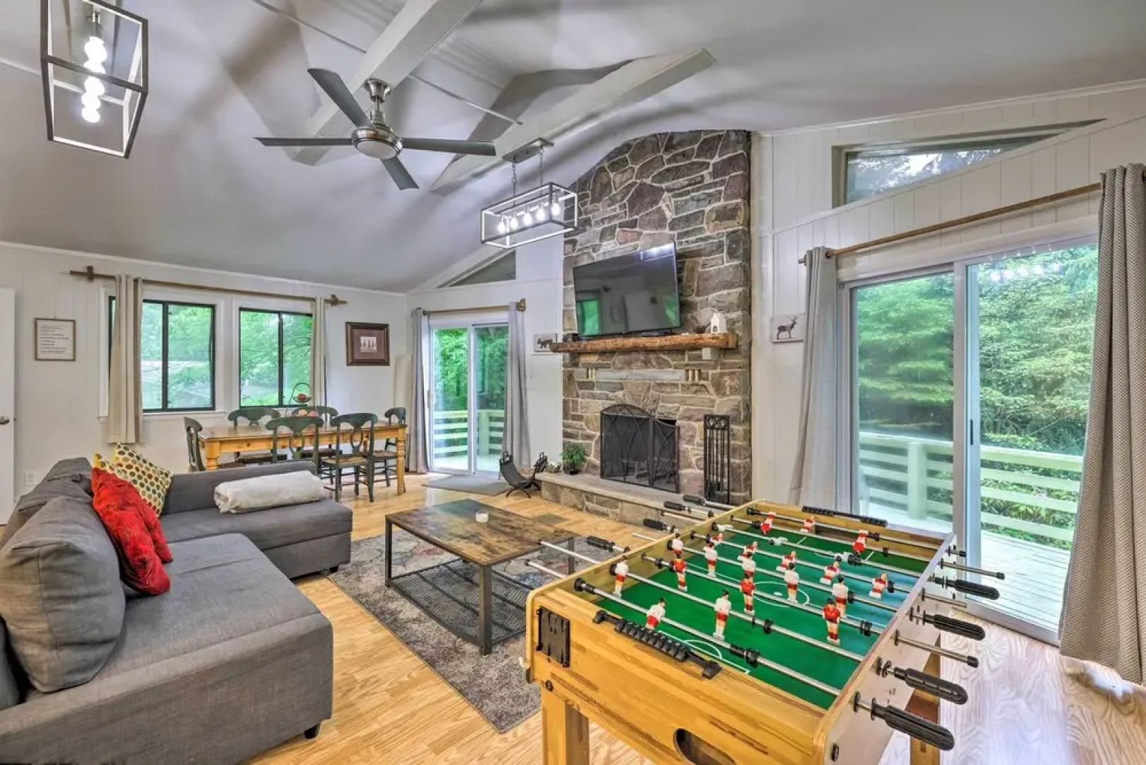 Tobyhanna Home: Private Deck, Hot Tub & Game Room!