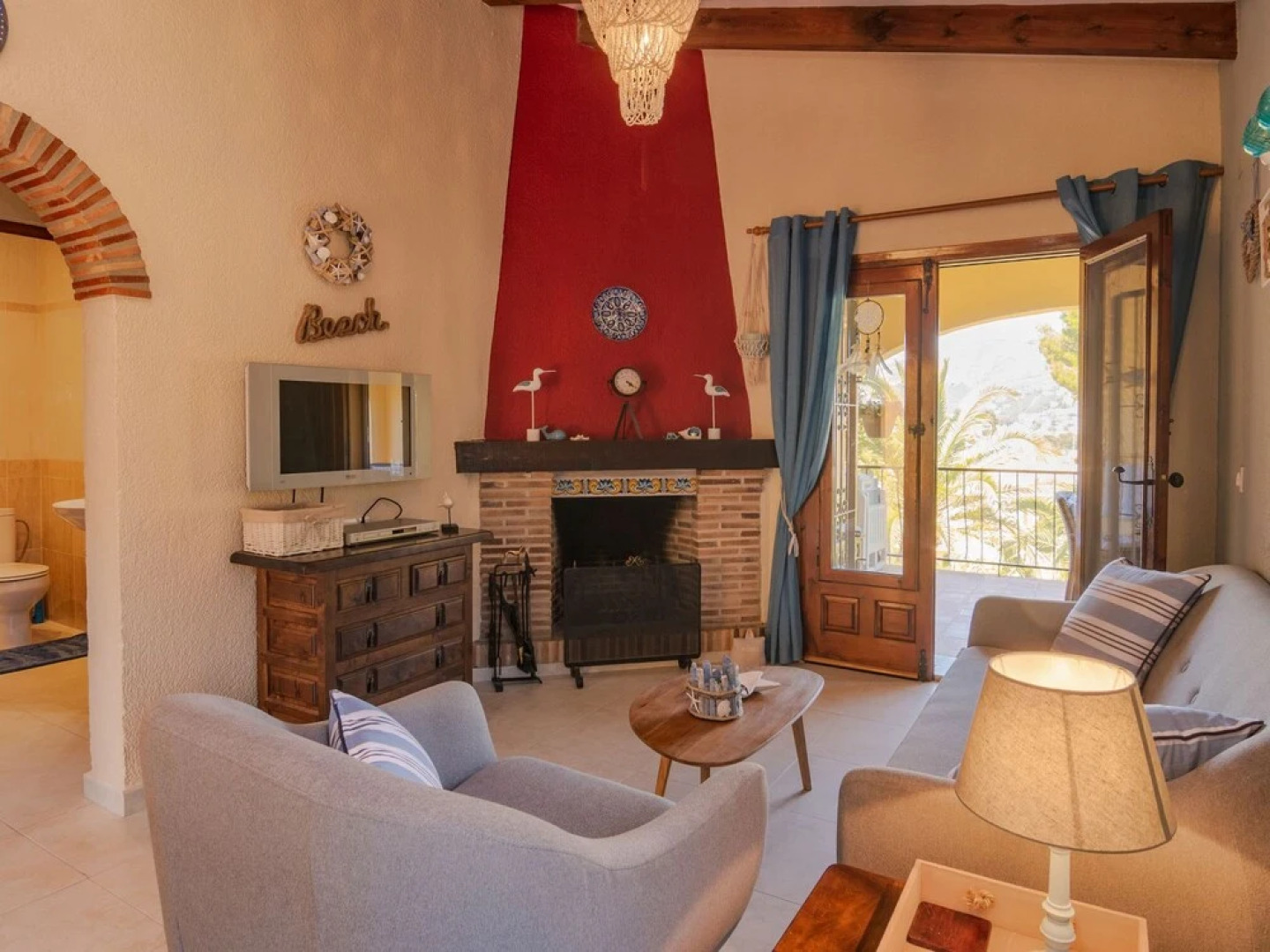 Spanish and Ibiza Style Holiday Home Next to Seabeach