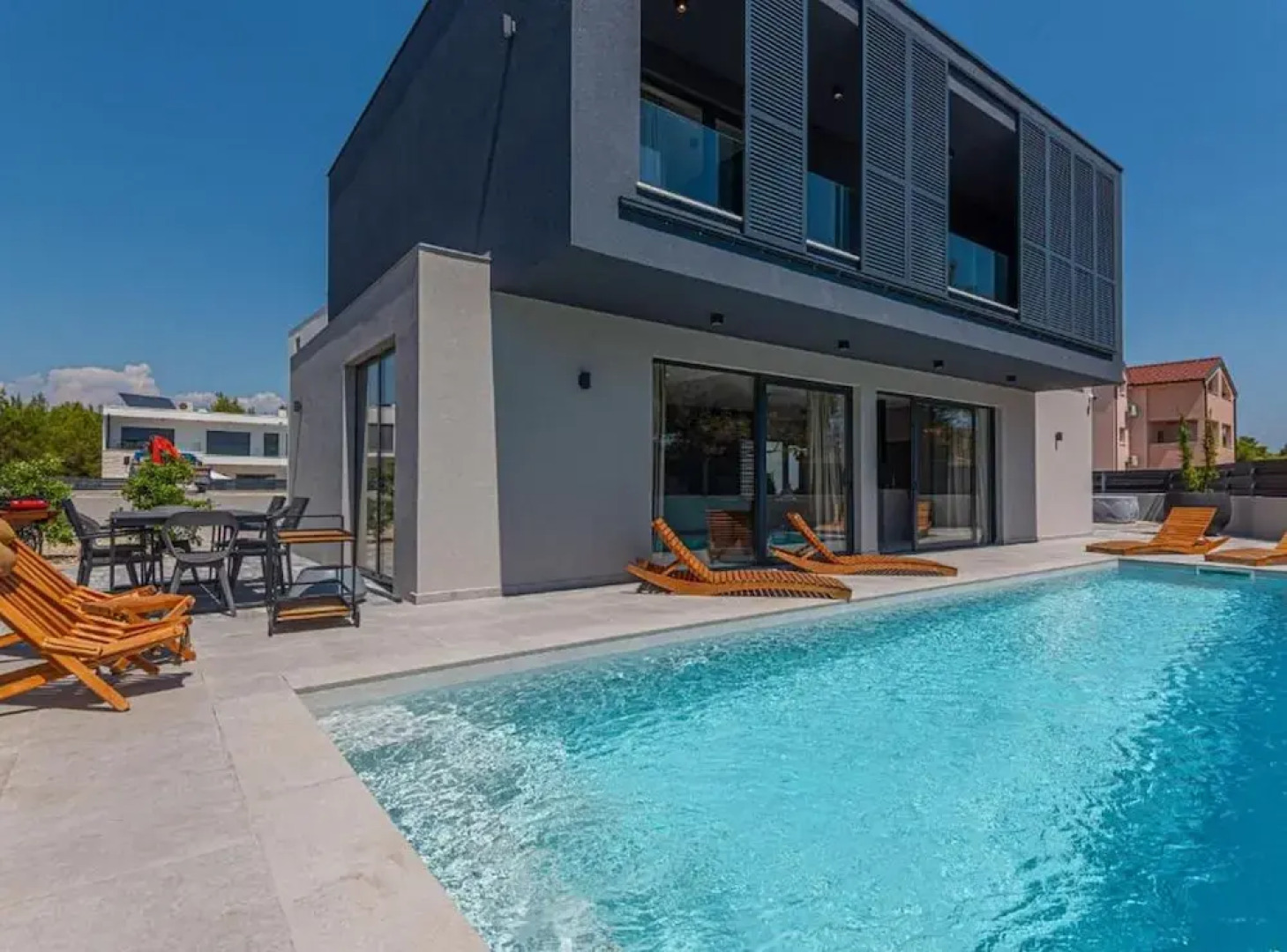 Luxury Contemporary Villa in Vodice With Pool, Sauna and Hot Tub