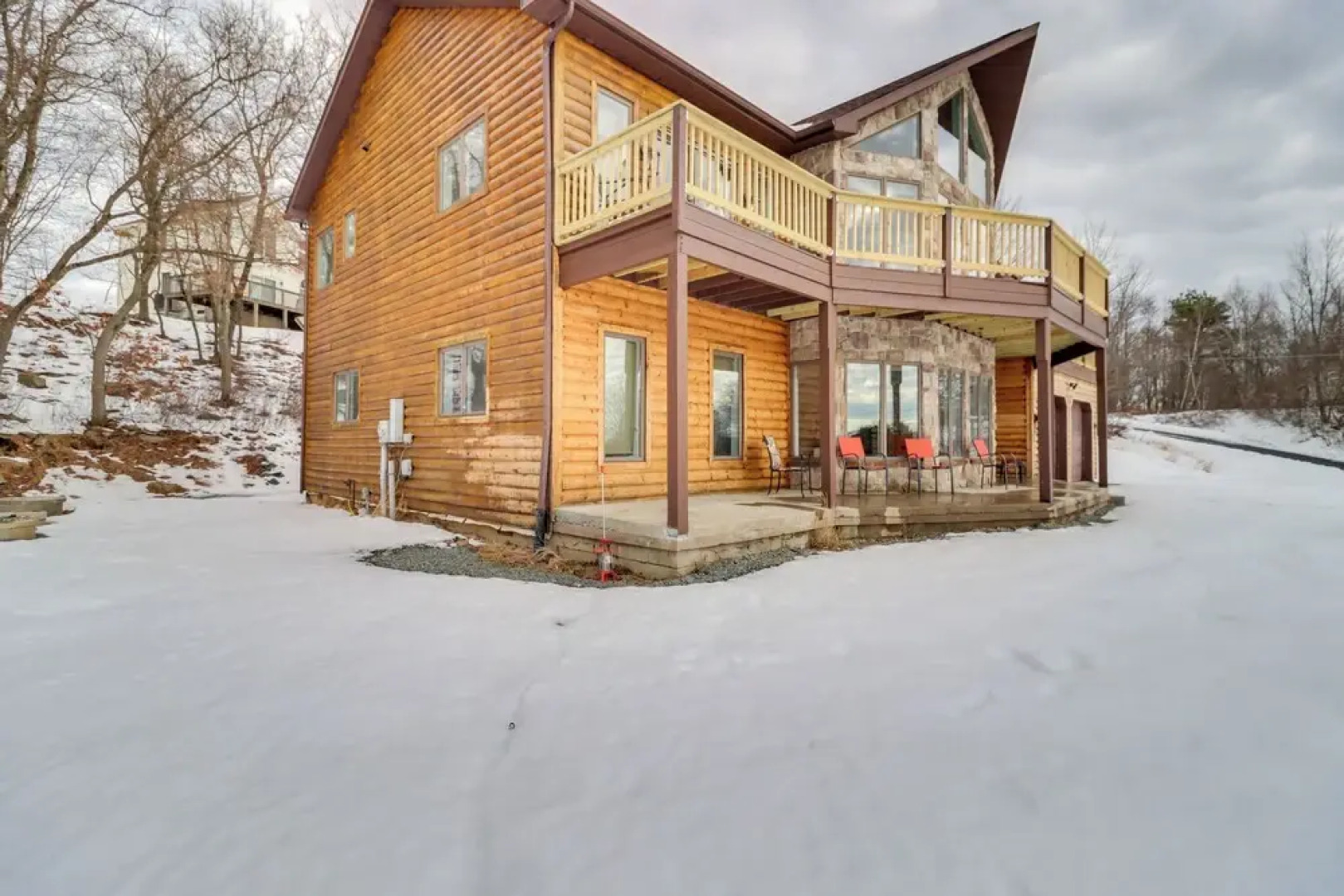 Deck & Lake View: Spacious Long Pond Home!