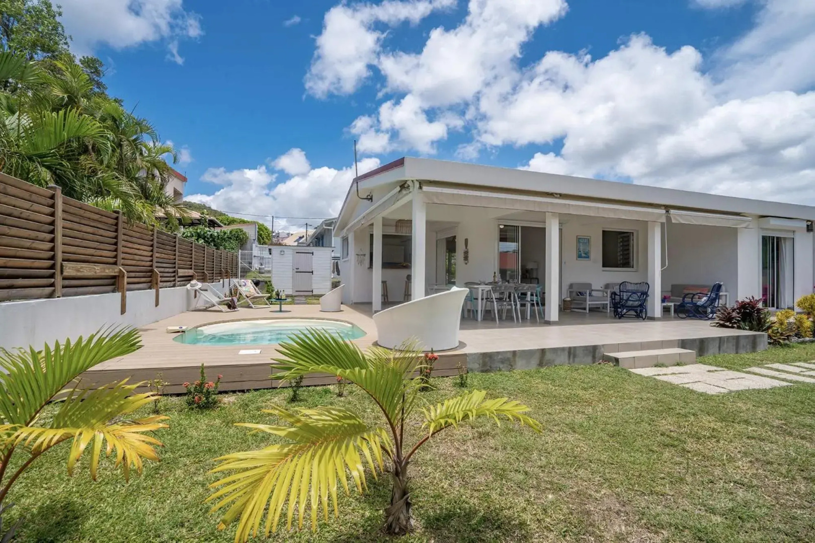 Villa Bel'Amandier : 3ch, bac à punch à 2min à pied de la plage