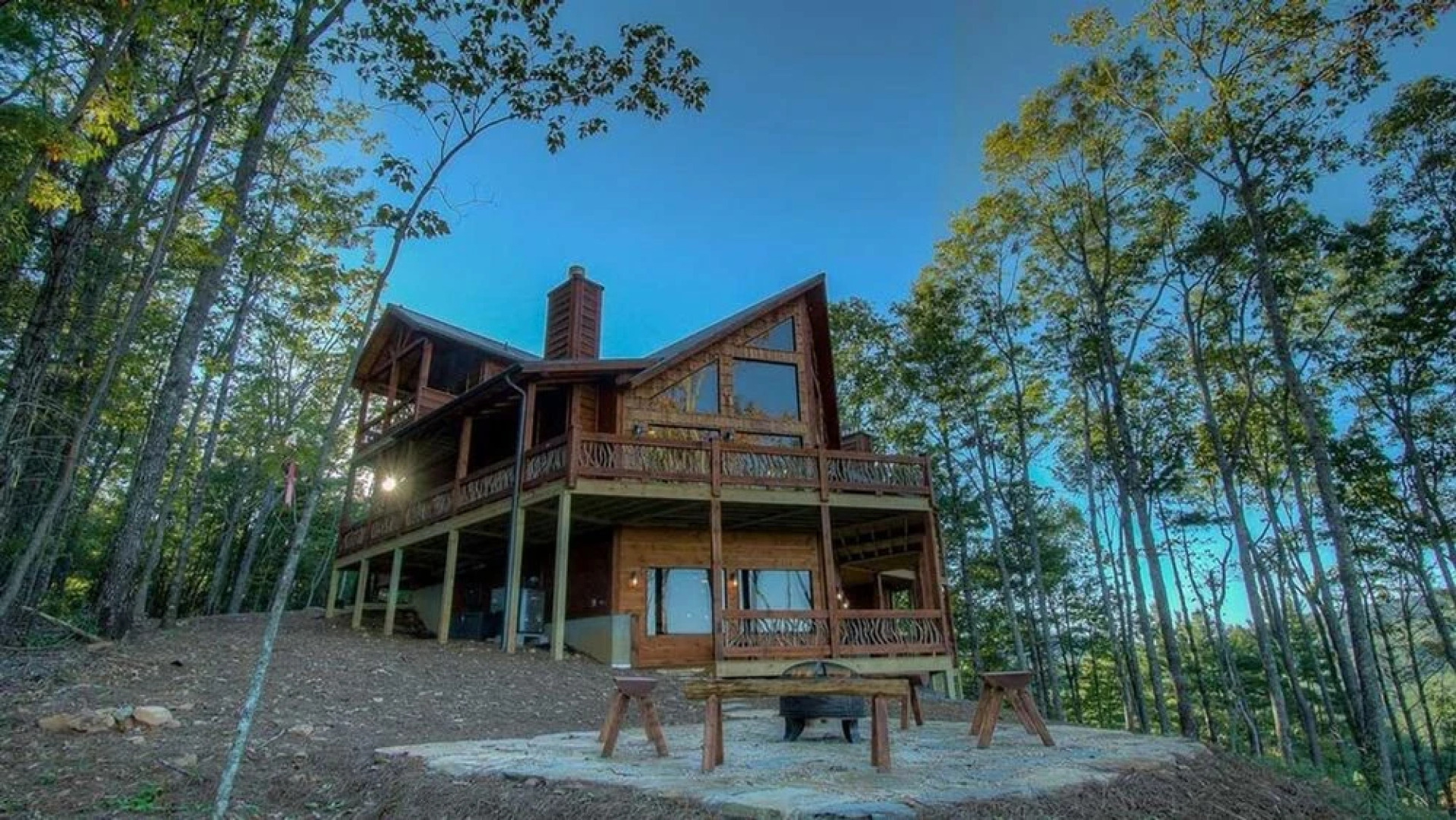 Triple Vista Mountain Tops by Escape to Blue Ridge