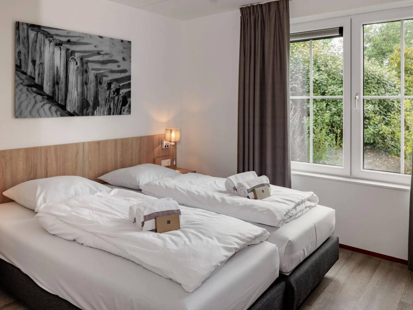 Restyled villa with sauna, in a holiday park, 400 m. from the beach