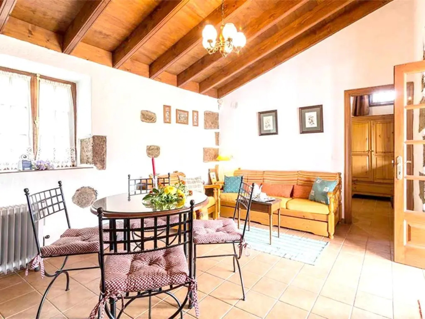 House with 2 bedrooms in San Cristobal de La Laguna with wonderful sea view shared pool enclosed garden 3 km from the beach