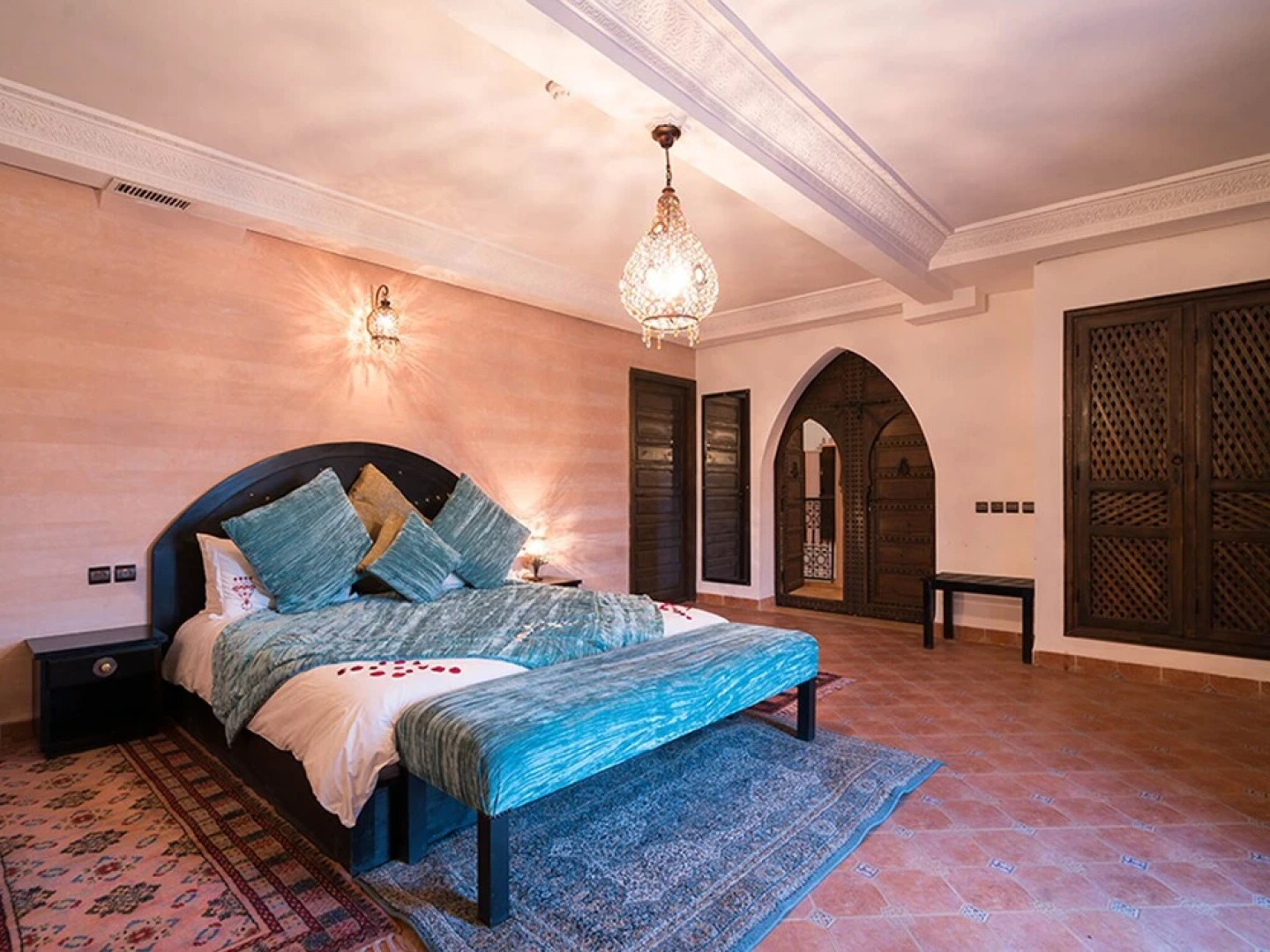 Suite turquoise Avec Terrasse Et Vue Piscine