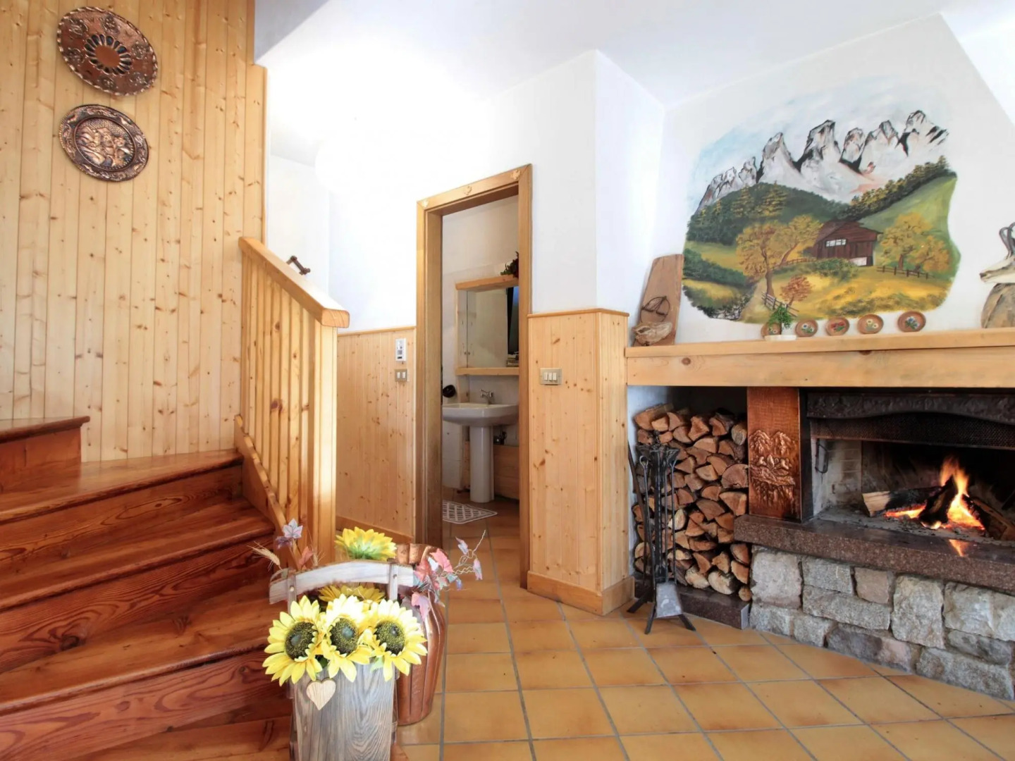 Wooden chalet in Pieve Tesino with garden