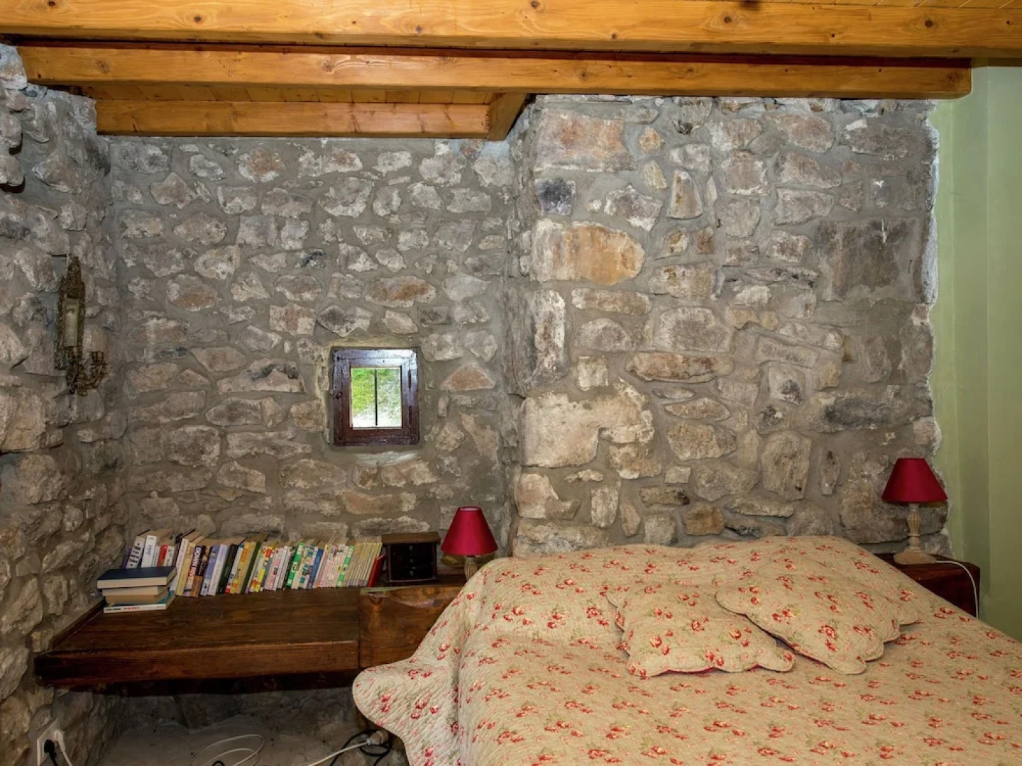 Beautiful Stone Farmhouse in Mountain Forest Setting