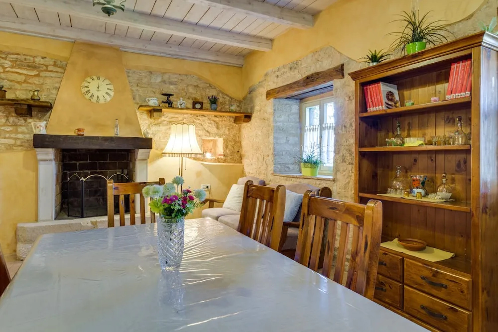 Especially charm stone house with a pool