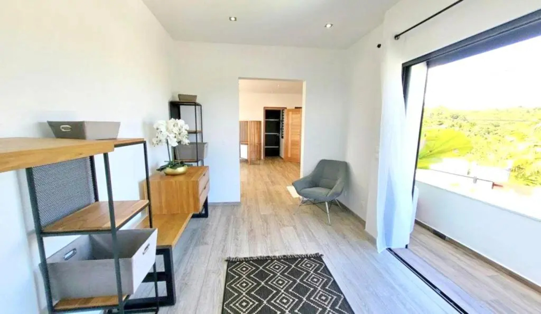 Villa de 3 chambres avec vue sur la mer piscine privee et jardin clos a Goyave a 2 km de la plage