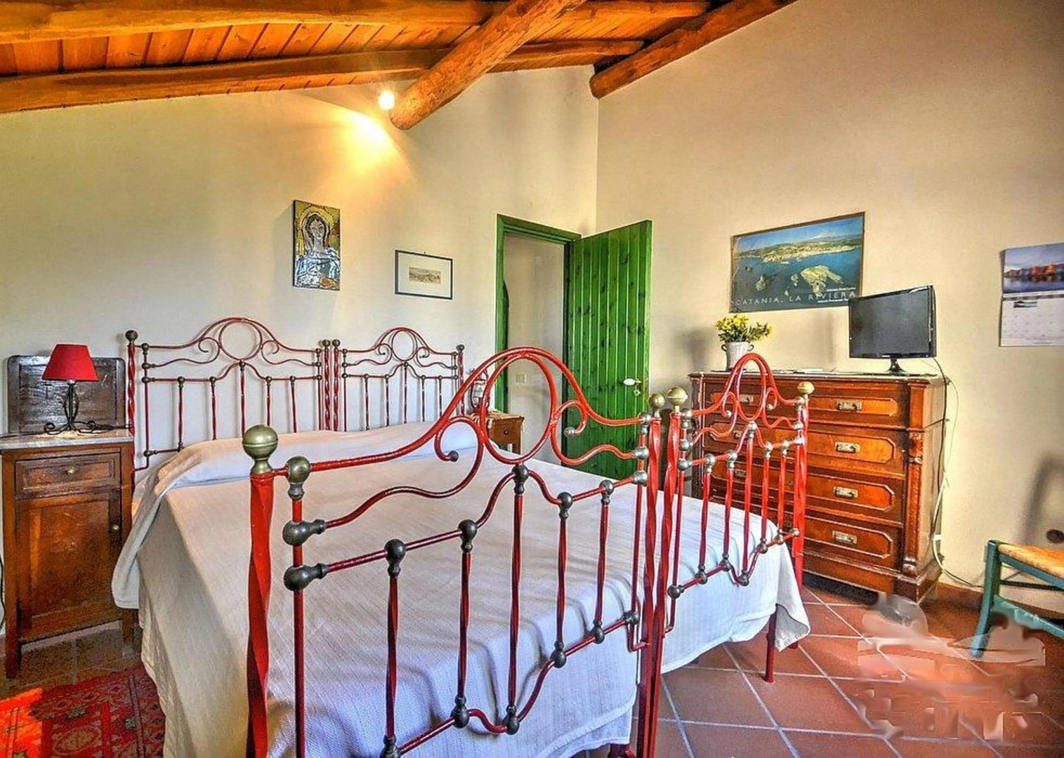 Acireale B&B Double AC bedroom in villa with g