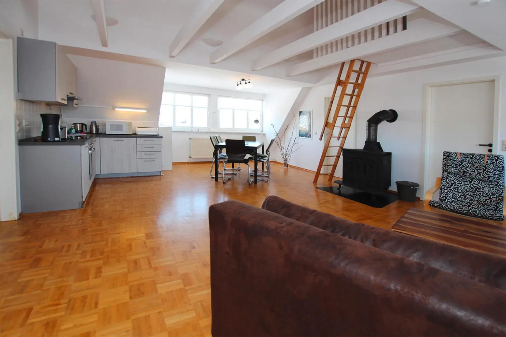 Flat in Klocksin with a garden