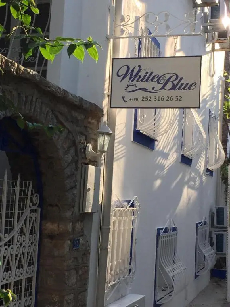 White and Blue Bodrum